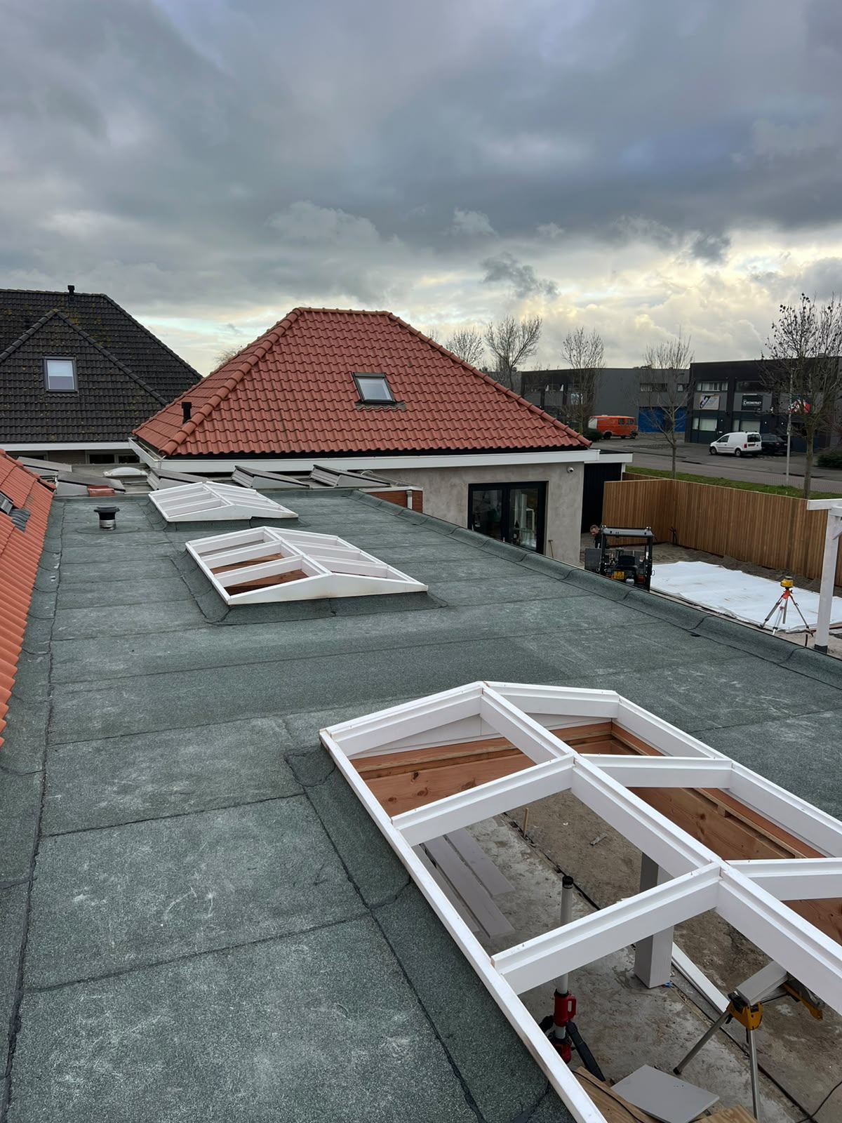 Dak werkzaamheden, werkfoto 3