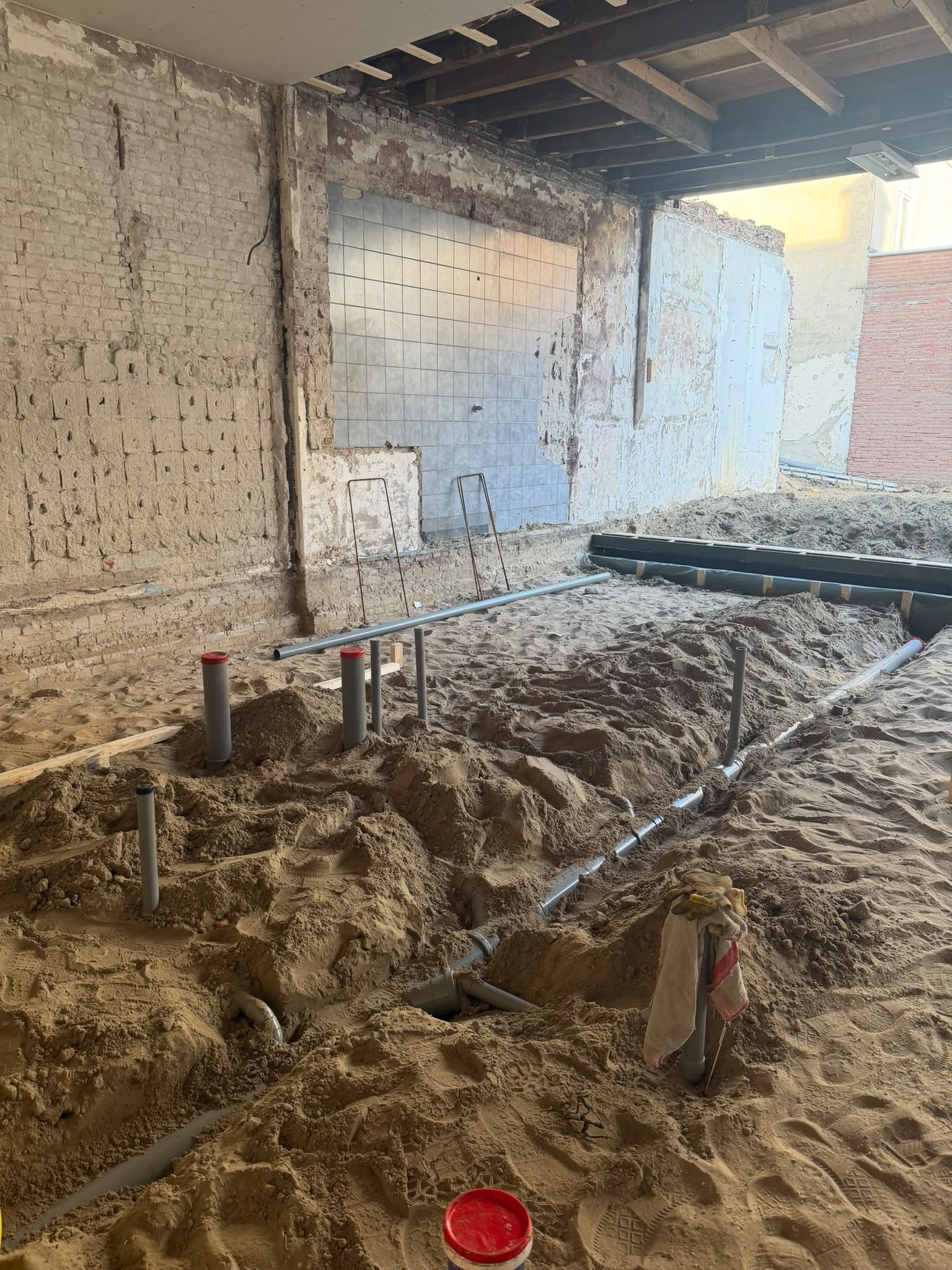 Loodgieterswerk — aan het werk