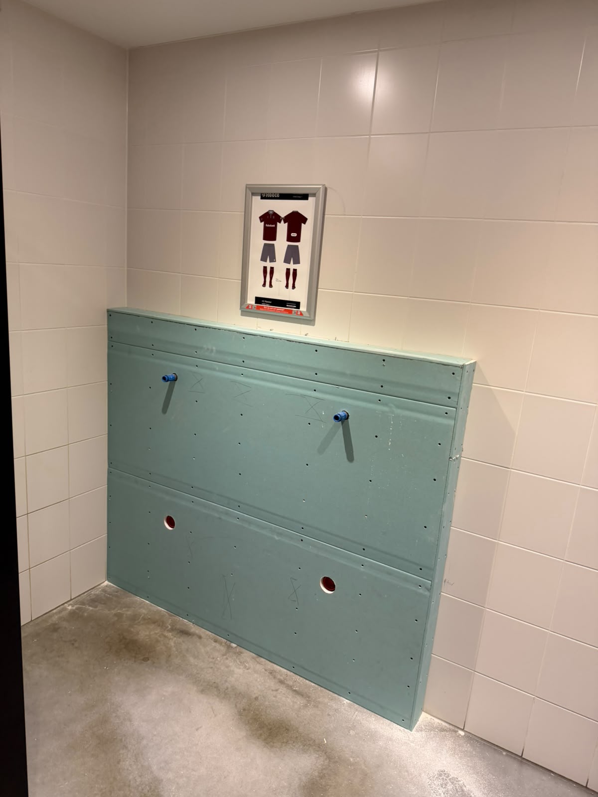 Sanitair plaatsen — werkfoto 3