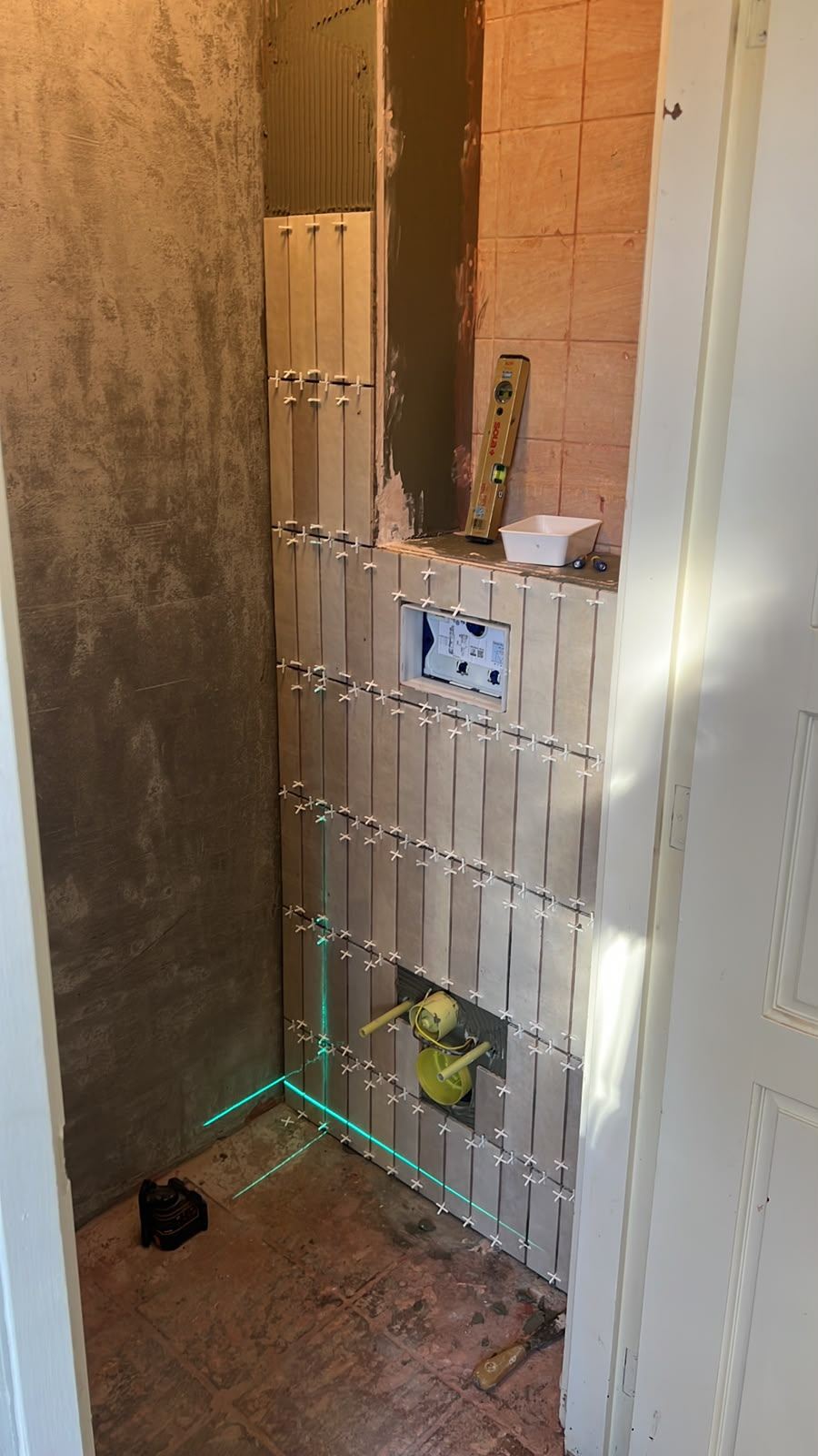 Toiletrenovatie, werkfoto 4